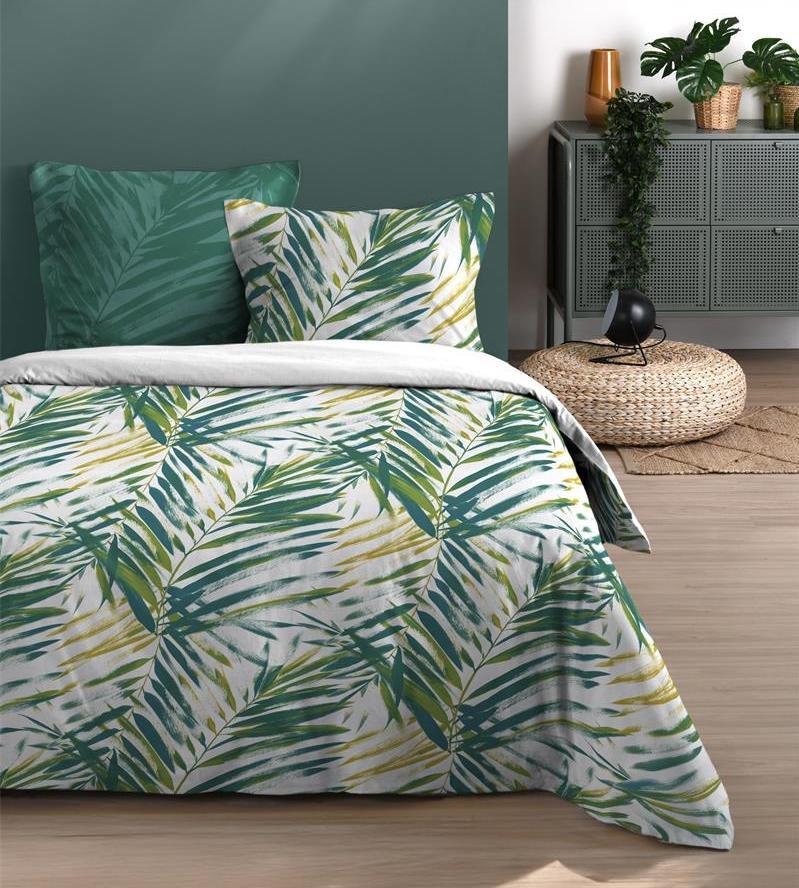Set de lenjerie de pat Stof – Madeira, 100% bumbac, 260x240 cm, verde