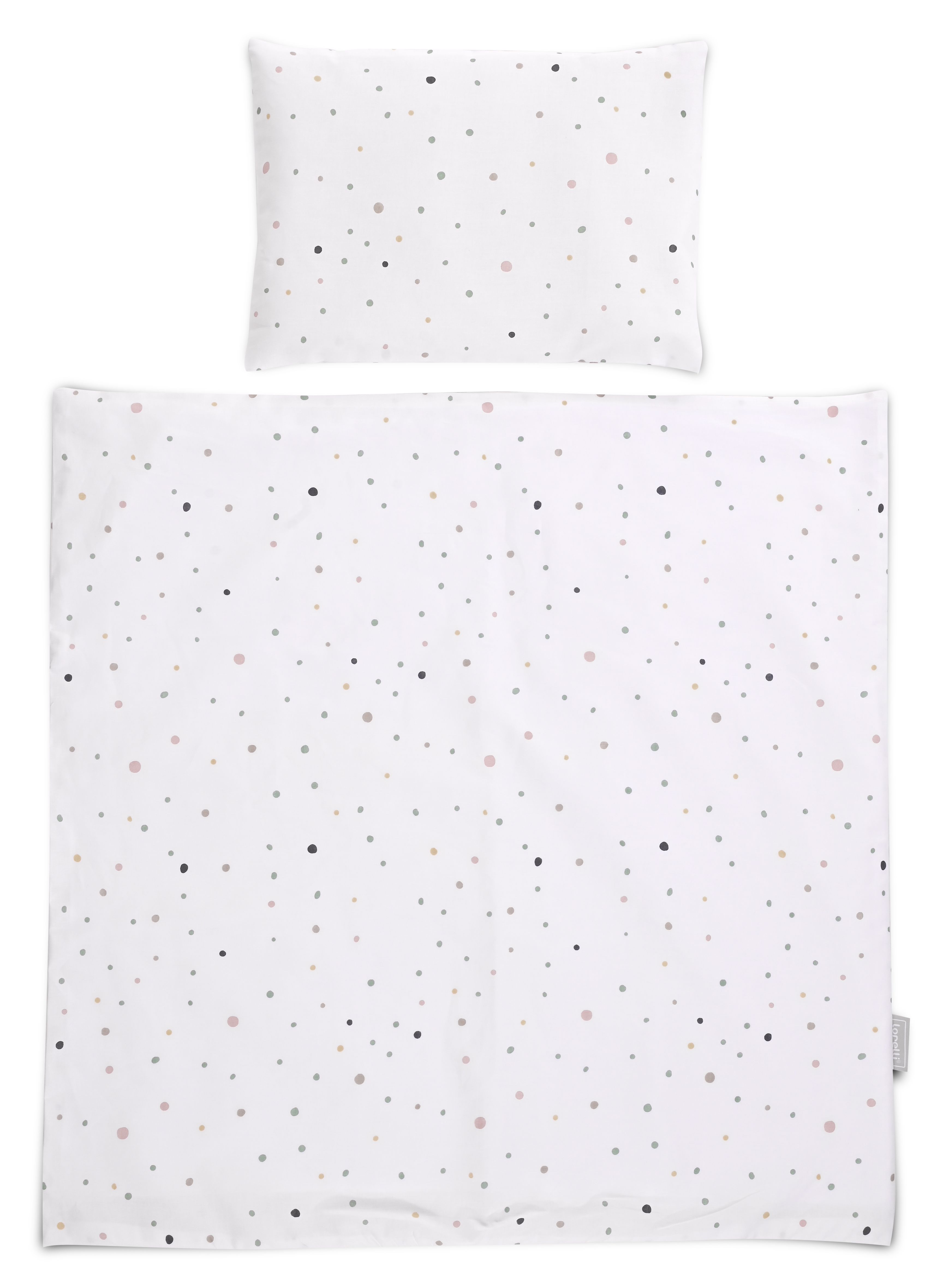 Set de lenjerie de pat Lorelli - Eva, 5 piese, Happy Friends, mint