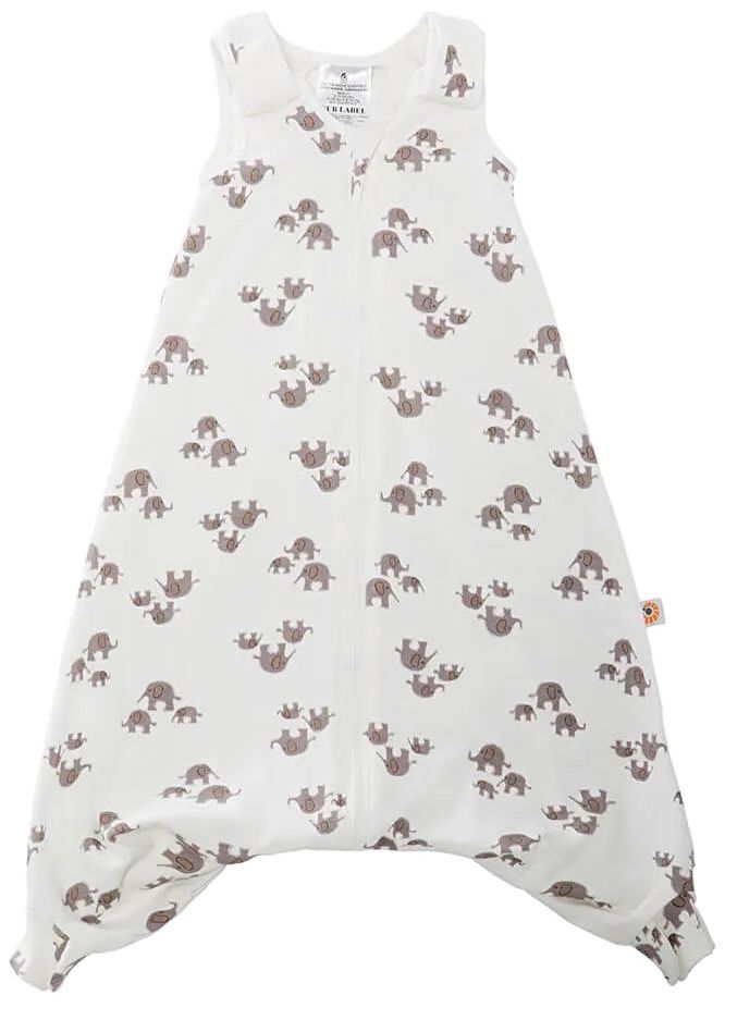 Sac de dormit cu picioare Ergobaby - On The Move, Elephant, Tog 1, 18-36 luni, mărimea L