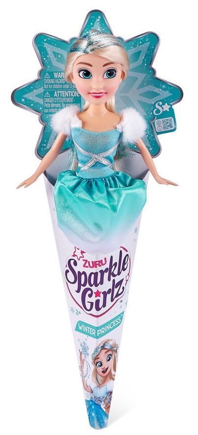 Sparkle Girlz Papusa Printesa de Iarna Super Sparkly in cornet, Sortiment