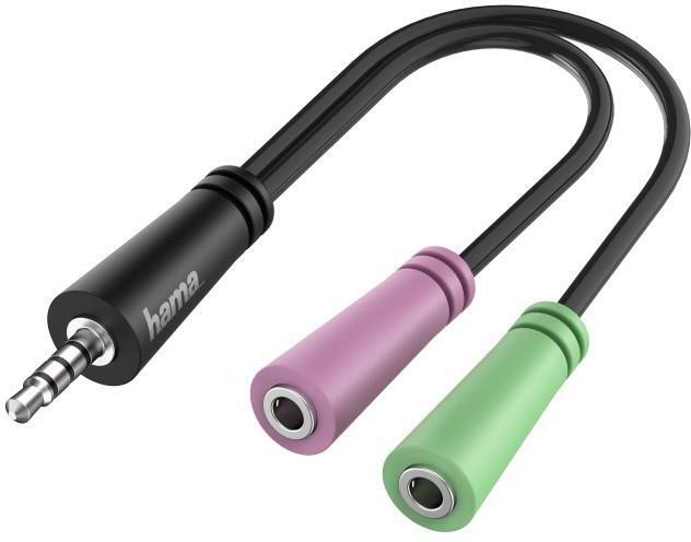 Splitter Hama - 3.5 mm/2x 3.5 mm, negru