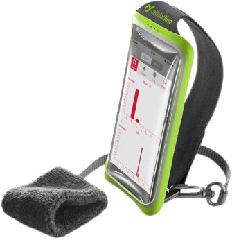 Husă Cellularline - 3540 Sports Wrist, 5.2'', gri/verde