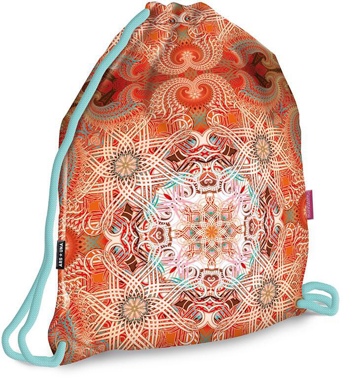 Sac de sport Ars Una Mandala - Line, portocaliu