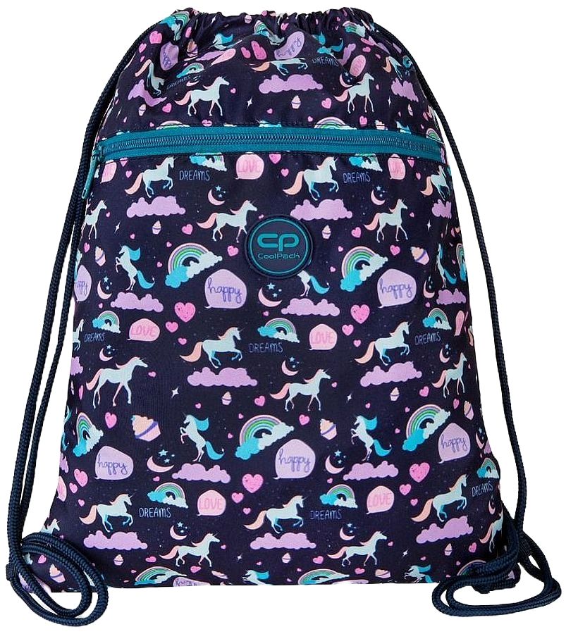 Sac de sport Cool Pack Vert - Happy Unicorn
