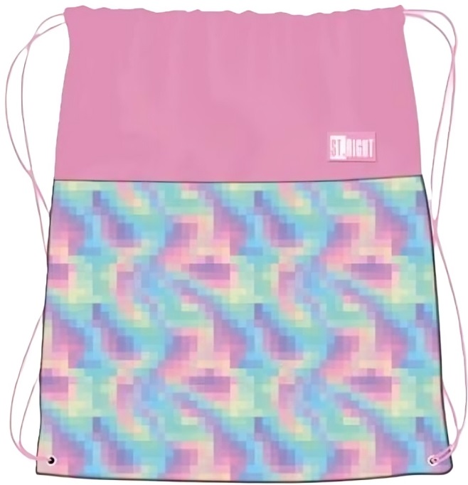 Geantă de sport St. Right Pastel - Pixels, cu siret