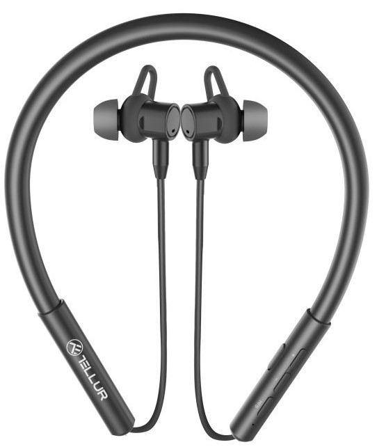 Căști wireless pentru sport Tellur - Ego, ANC, negru