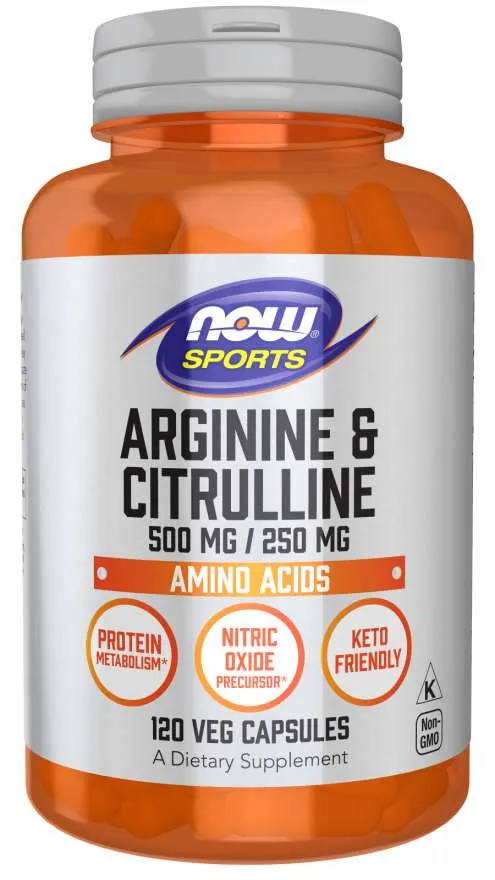 Sports Arginine & Citrulline, 120 capsule, Now
