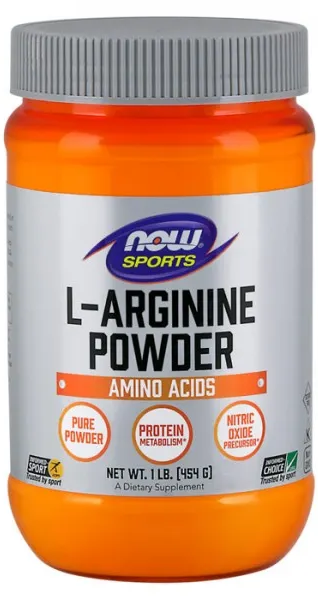 Sports L-Arginine Powder, 454 g, Now