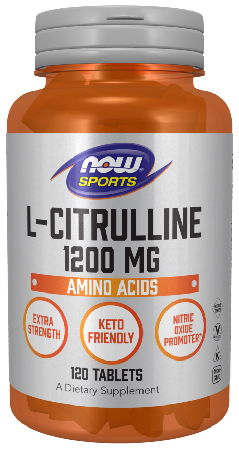 Sports L-Citrulline, 1200 mg, 120 tablete, Now