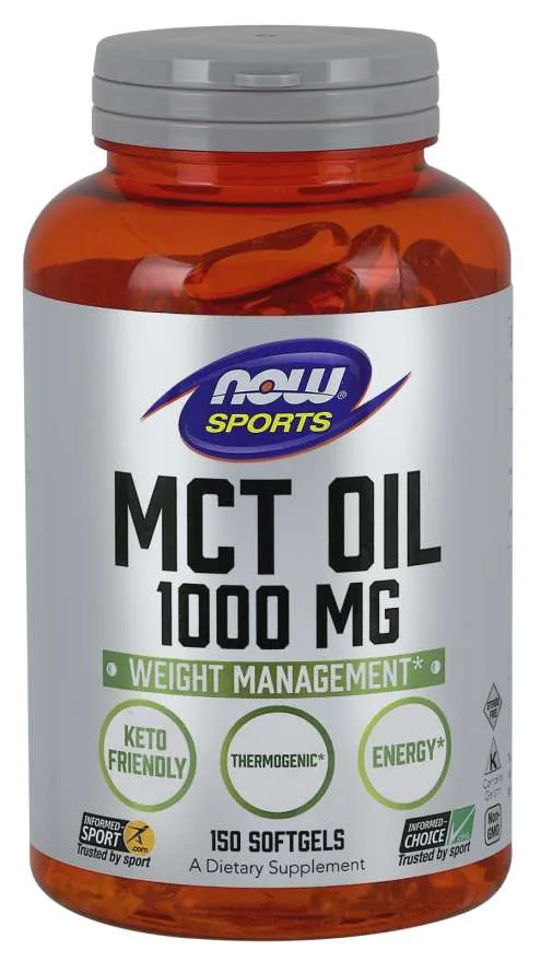 Sports MCT Oil, 1000 mg, 150 capsule, Now
