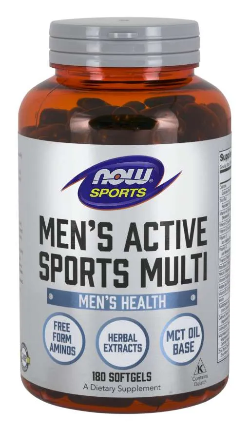 Sports Men's Active Sports Multi, 180 capsule, Now