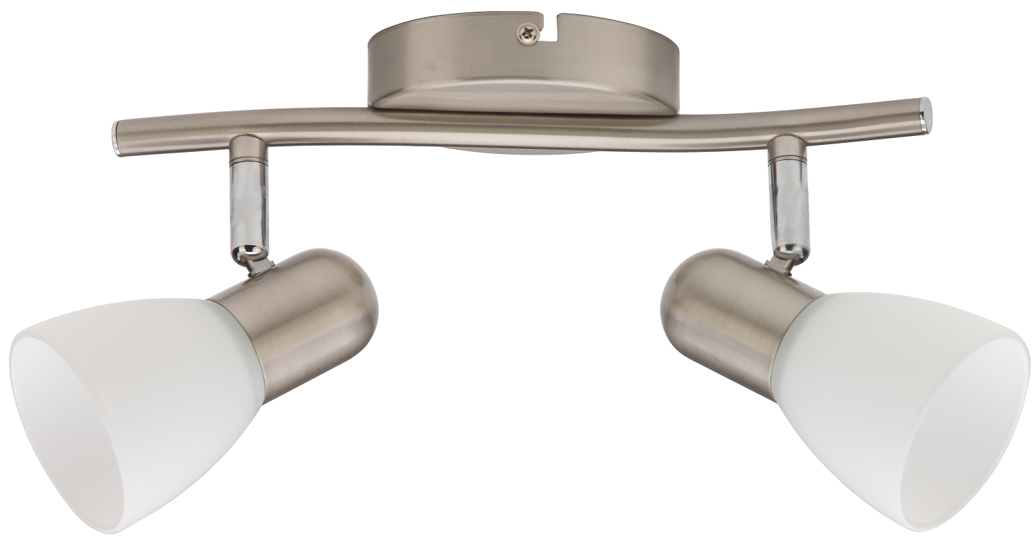 Șină spoturi Omnia - Jackie, IP20, E14, 2 x 40W, argintiu
