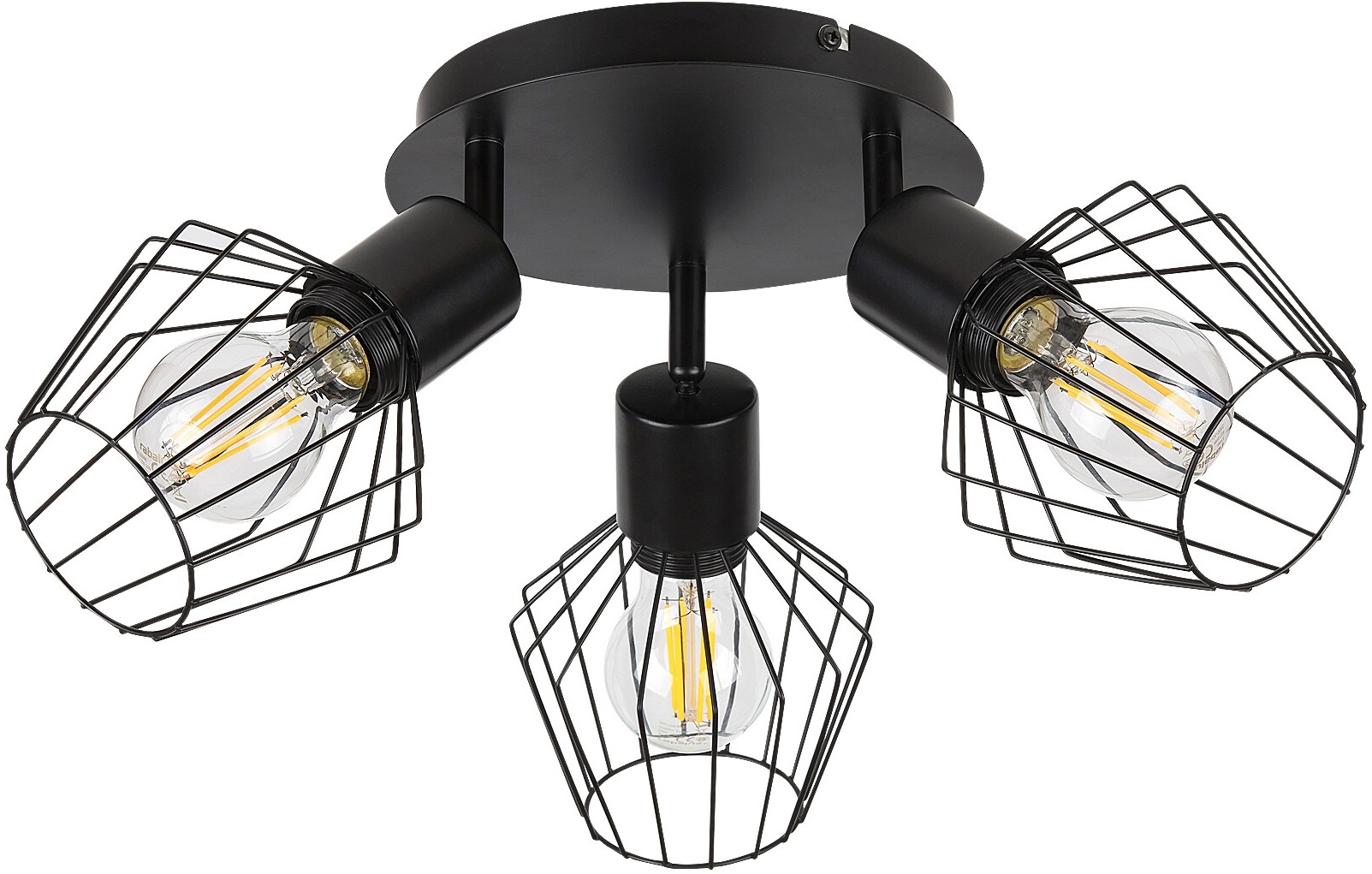 Spot Rabalux - Belano 3536, IP20, E27, 3 x 40W, negru