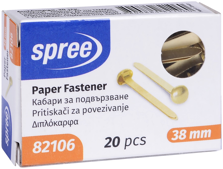 Set de clipsuri pentru legare Spree - 20 bucati, 38mm