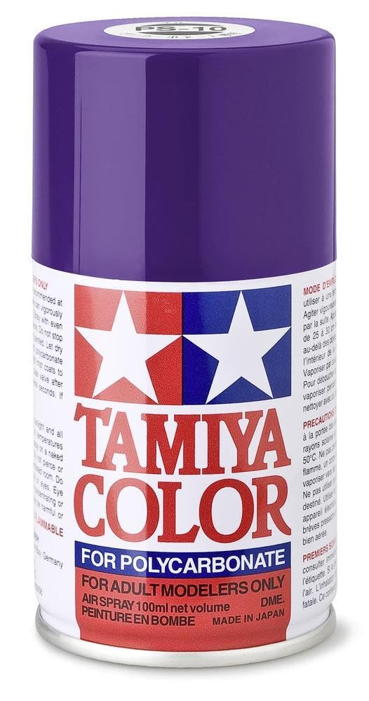 Vopsea spray  Tamiya pentru suprafete transparente din policarbonat  - PS-10 Purple (100 ml) (TAM86010)
