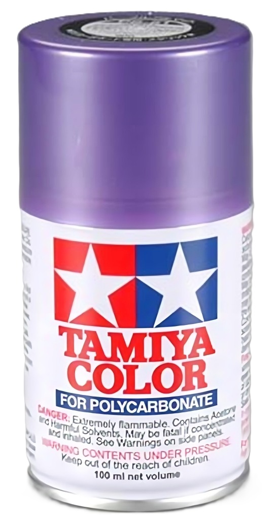 Vopsea spray  Tamiya pentru suprafete transparente din policarbonat  - PS-51 Purple Anodized Alumite, metallic (100 ml) (TAM86051)