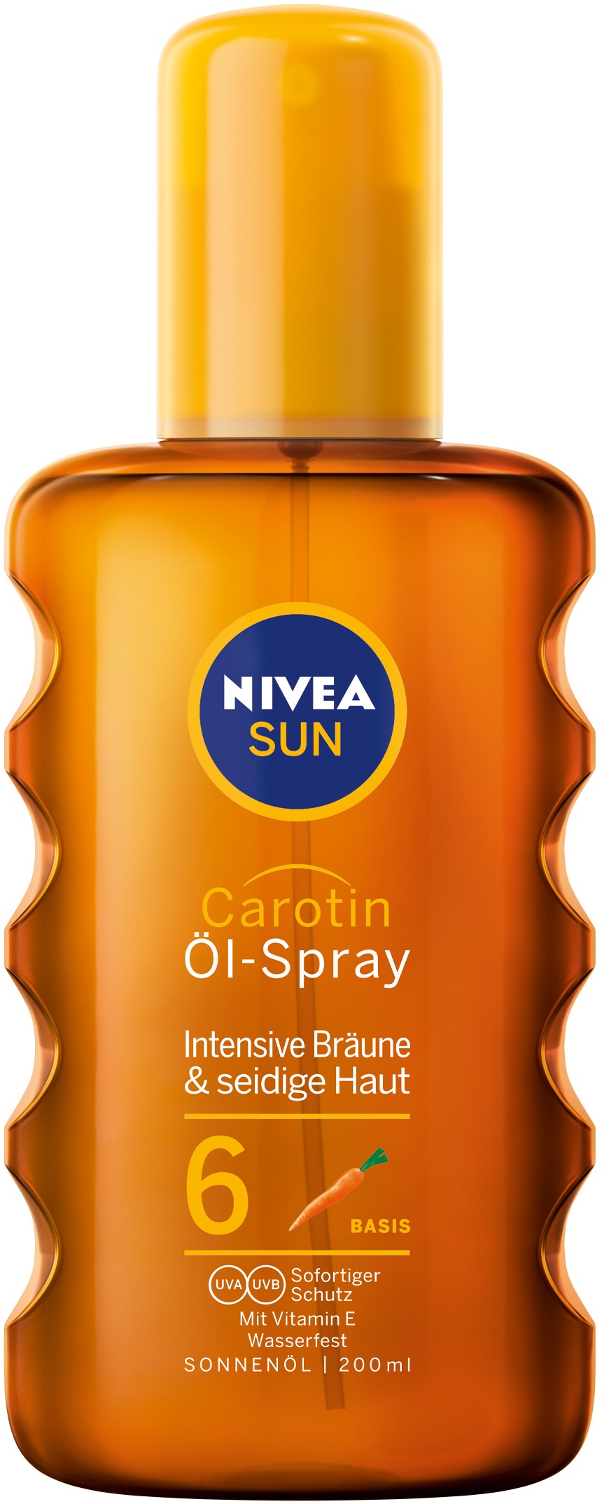 Nivea Sun Ulei de bronzare spray cu protecție solară Carotene, SPF6, 200 ml