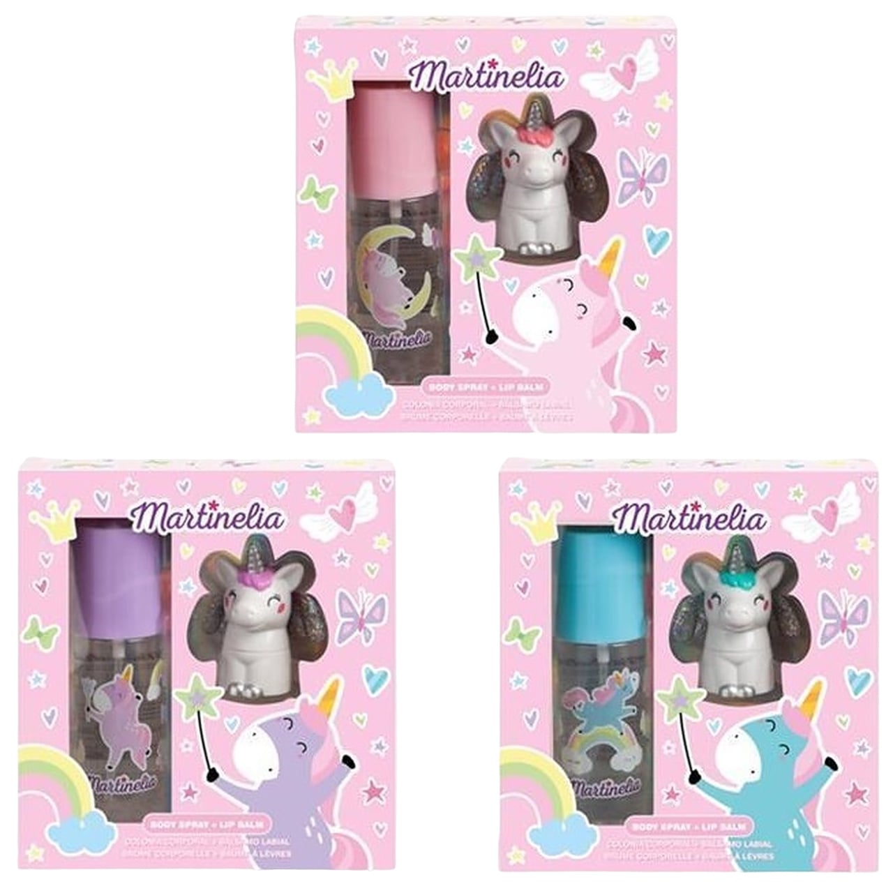 Martinelia spray de corp și balsam de buze - Unicorn Dreams, asortiment