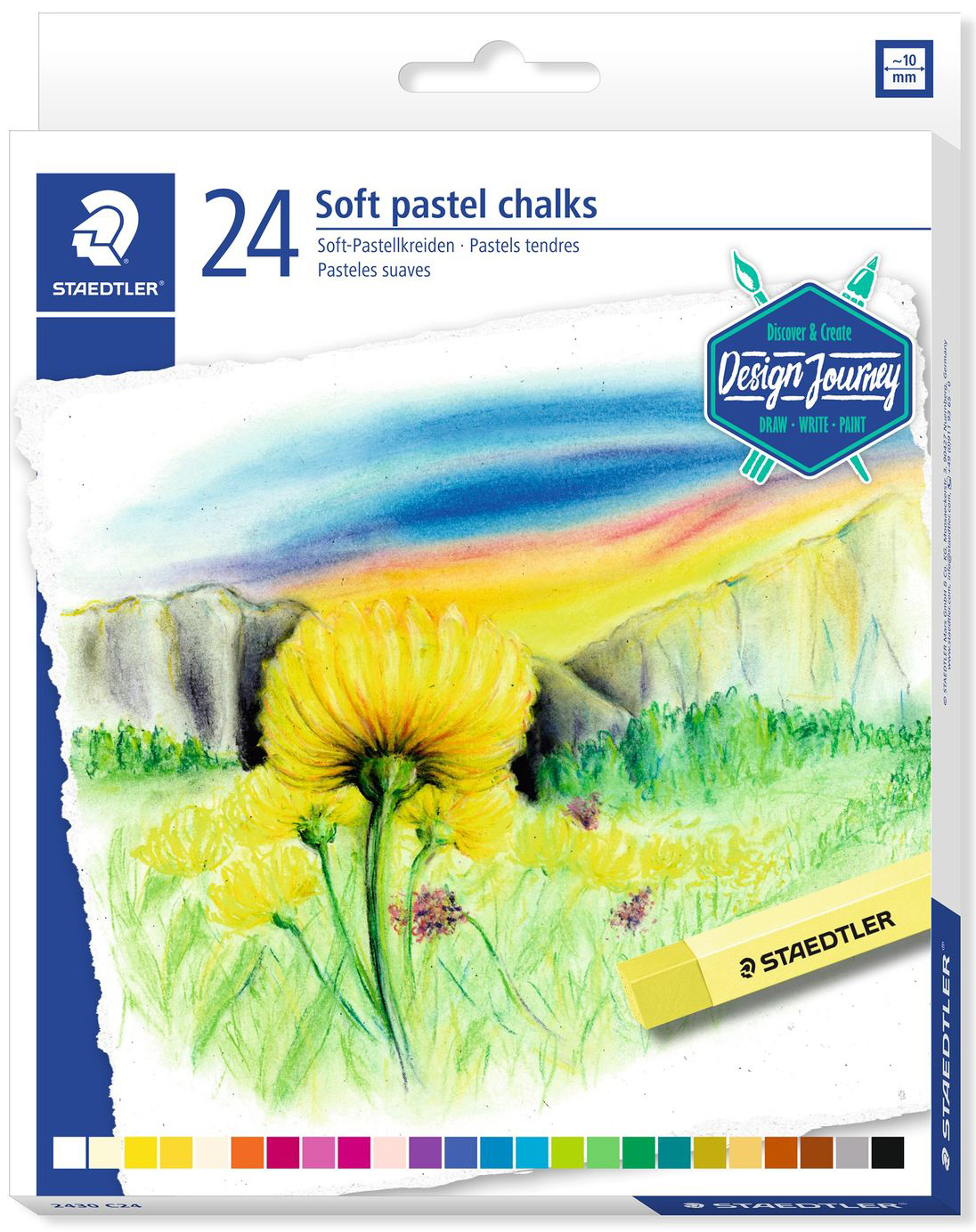 Crete pastelate moi Staedtler Design Journey - 24 de culori