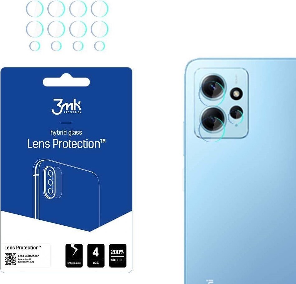 Protector de sticlă 3mk - Lens Protection, Redmi Note 12 4G