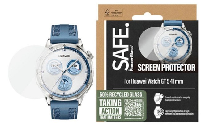 Protector de sticlă  PanzerGlass - Huawei Watch GT5, 41mm, transparent