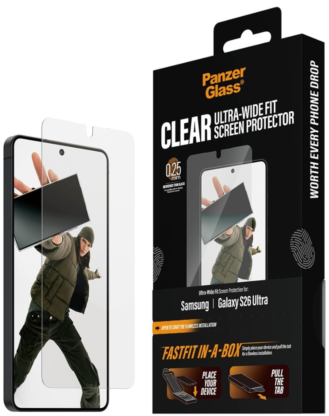 Protector de sticlă  PanzerGlass – UWF, Galaxy S26 Ultra