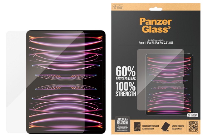 Protector de sticlă  PanzerGlass - Ultra Wide Fit, iPad Air, transparent