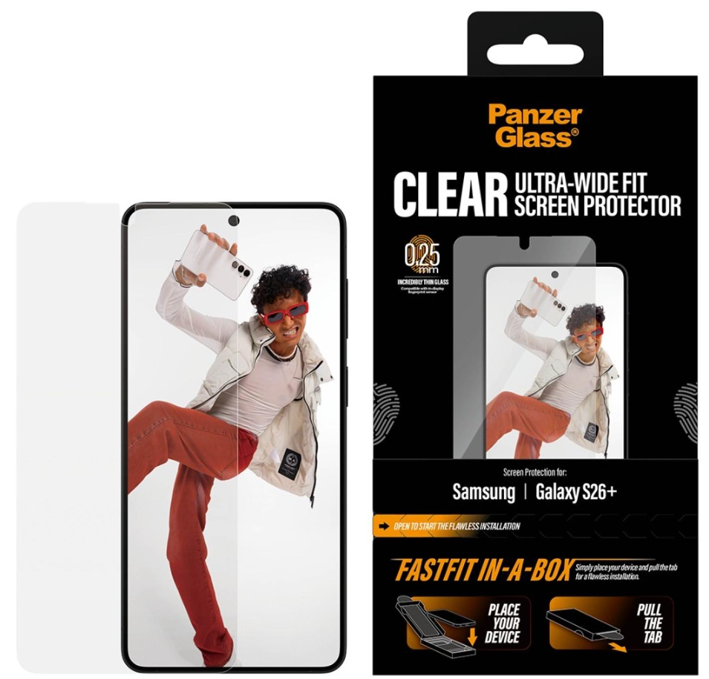 Protector de sticlă  PanzerGlass – UWF w. EasyAligner, Galaxy S26 Plus