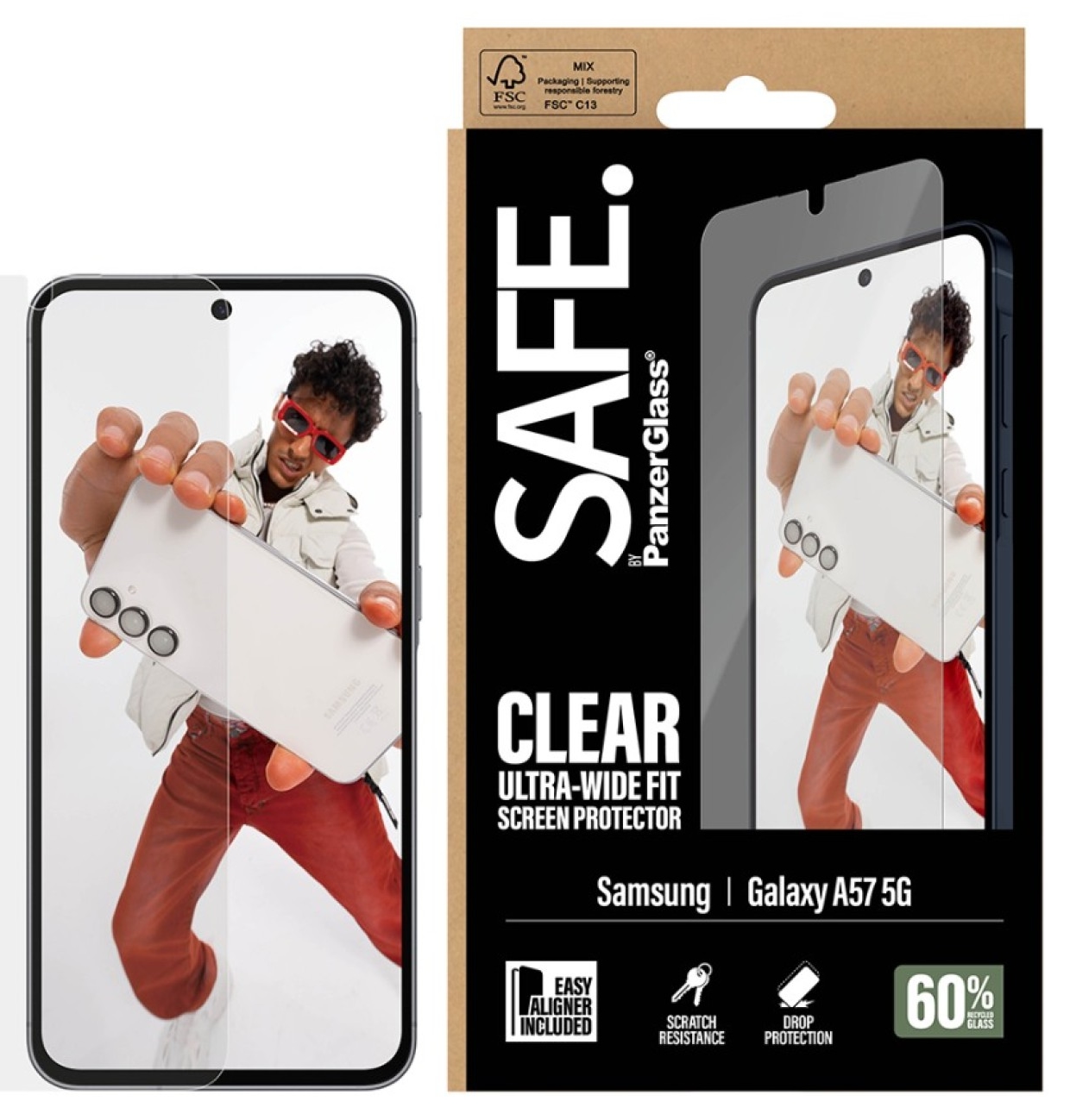 Protector de sticlă SAFE - Clear UWF, Galaxy A57