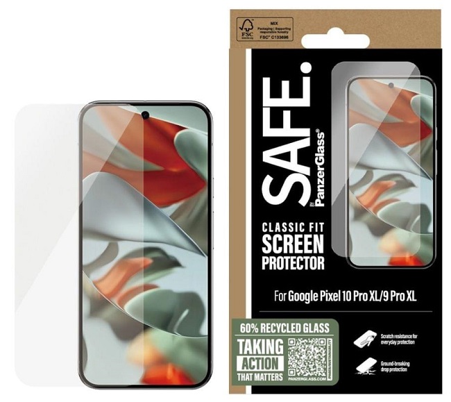Protector de sticlă  SAFE - Ultra Wide Fit, Google Pixel 10 Pro XL/9 Pro XL, transparent