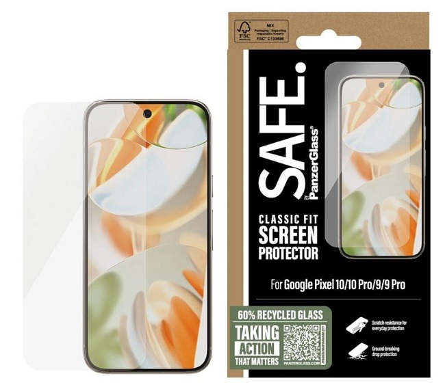 Protector de sticlă  SAFE - Ultra Wide Fit, Google Pixel 9/10, transparent