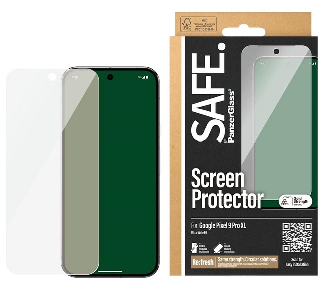 Protector de sticlă  SAFE - Ultra Wide Fit, Google Pixel 9 Pro XL, transparent