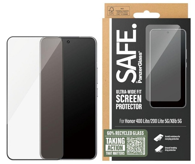 Protector de sticlă  SAFE - Ultra Wide Fit, Honor 400 lite/200 lite/X8b, transparent