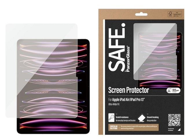 Protector de sticlă  SAFE - Ultra Wide Fit, Ipad 13 Pro/Air, transparent