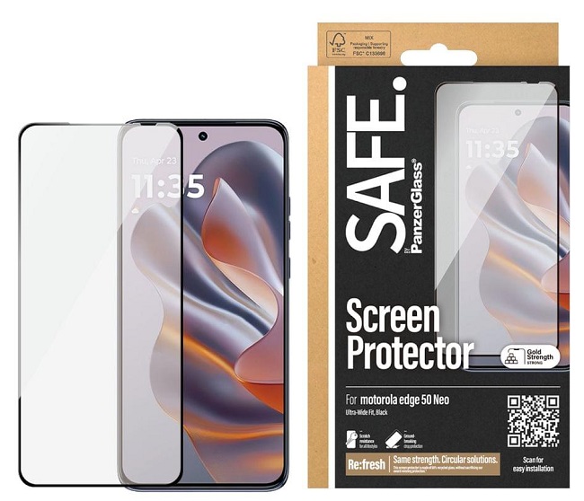 Protector de sticlă  SAFE - Ultra Wide Fit, Motorola  Edge 50 Neo, transparent