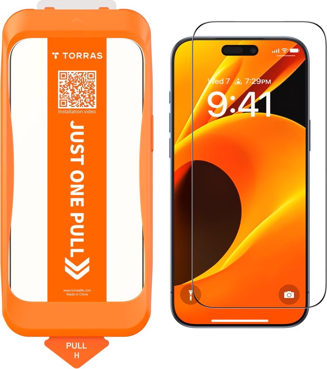 Protector de sticlă Torras - Install Master, iPhone 17 Pro, transparent