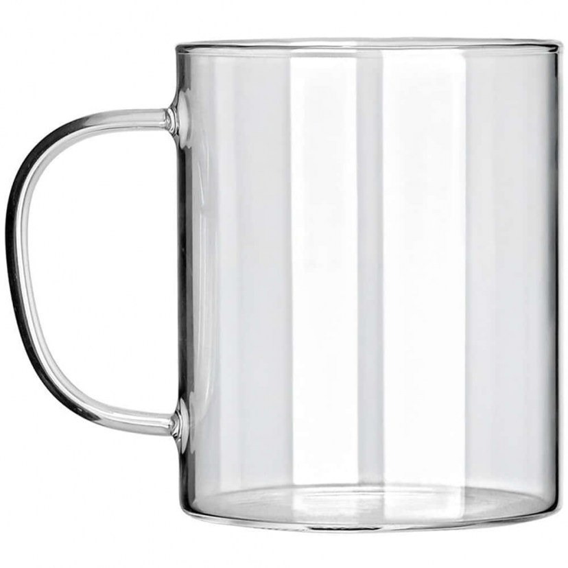 Cană de sticlă cu mâner Estia - 400 ml