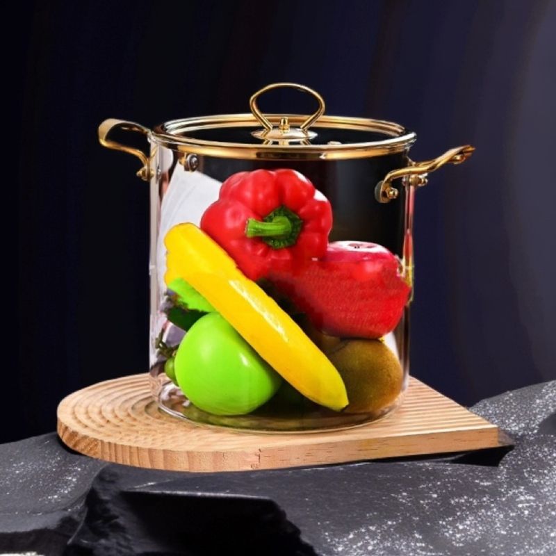 Oală de sticlă Morello - 5.5 l, chihlimbar