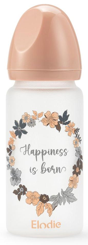 Biberon din sticlă Elodie - Blue Garden, 270 ml
