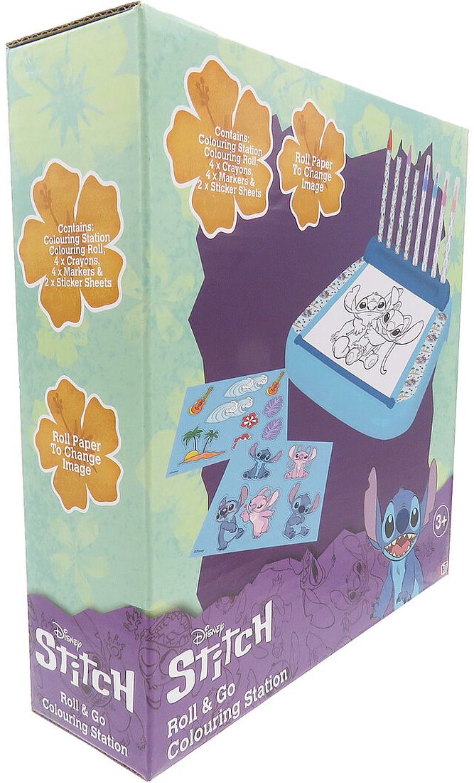 Stație de colorat CYP Brands - Stitch, cu rolă