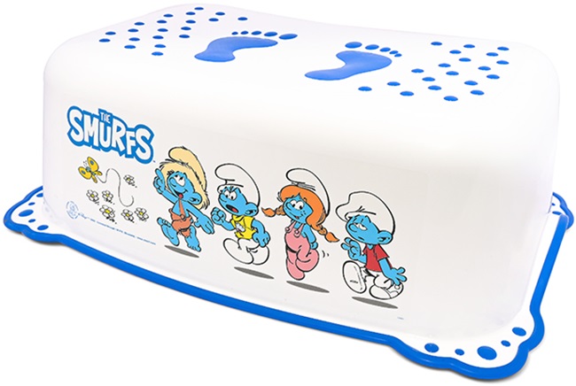 Treaptă de baie Lorelli - The Smurfs, White