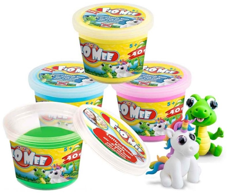 Set de pornire Craze Flo Mee - Plastilina pentru modelat, sortiment, 40 g