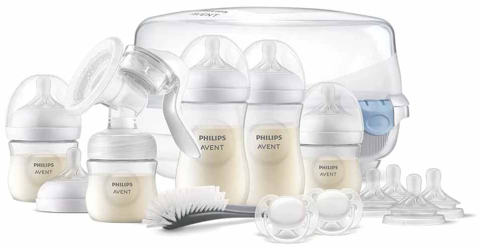 Set de pornire Philips Avent Natural Response - Cu pompa manuala de san Natural Motion