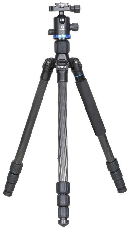 Trepied Benro - iFoto L CF + IB0, 46-166 cm, negru