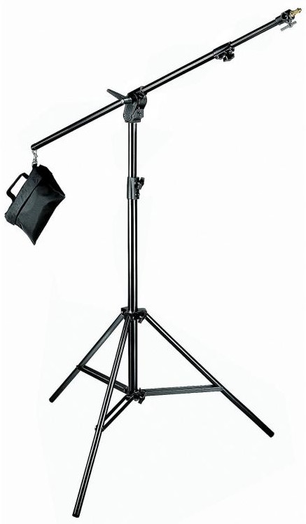 Trepied cu braț transversal Manfrotto - Combi-Boom Stand 420B, negru