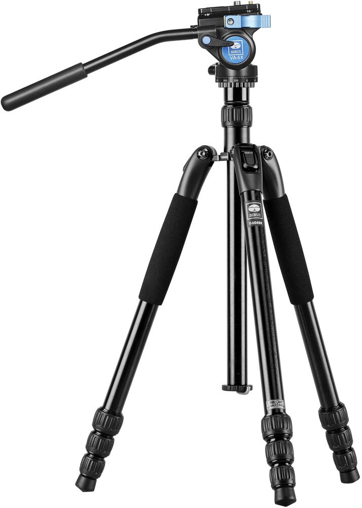 Trepied SIRUI - T-004SK Aluminium + Head VA-5X, negru