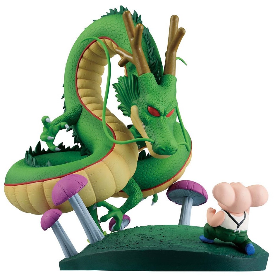 Statuetă Banpresto Animation: Dragon Ball - Oolong & Shenron (Dragon History II) (Ichibansho), 14 cm