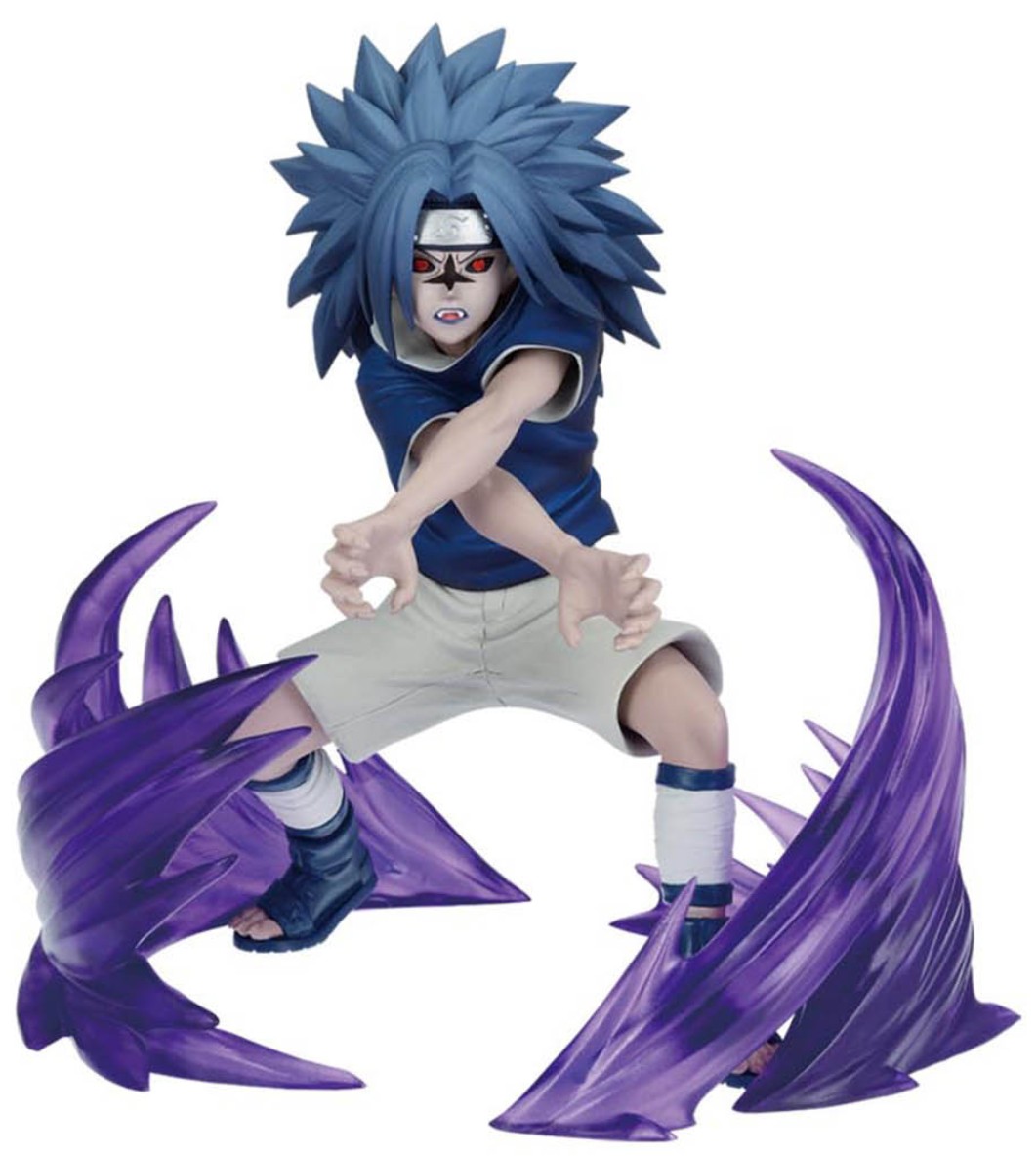 Statuetă Banpresto Animation: Naruto - Sasuke Uchiha (72 Series) (Vibration Stars), 15 cm