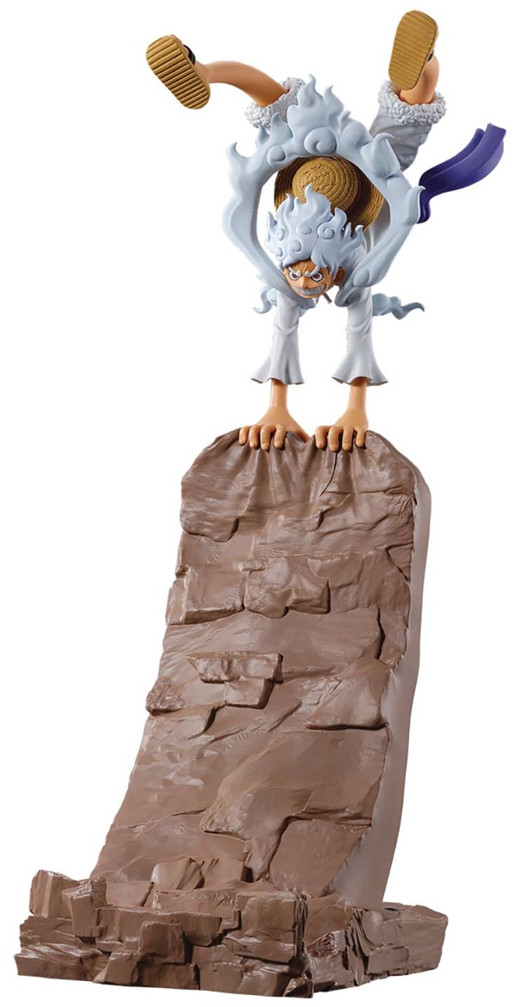 Statuetă Banpresto Animation: One Piece - Monkey D. Luffy (Gear 5) (Support), 14 cm