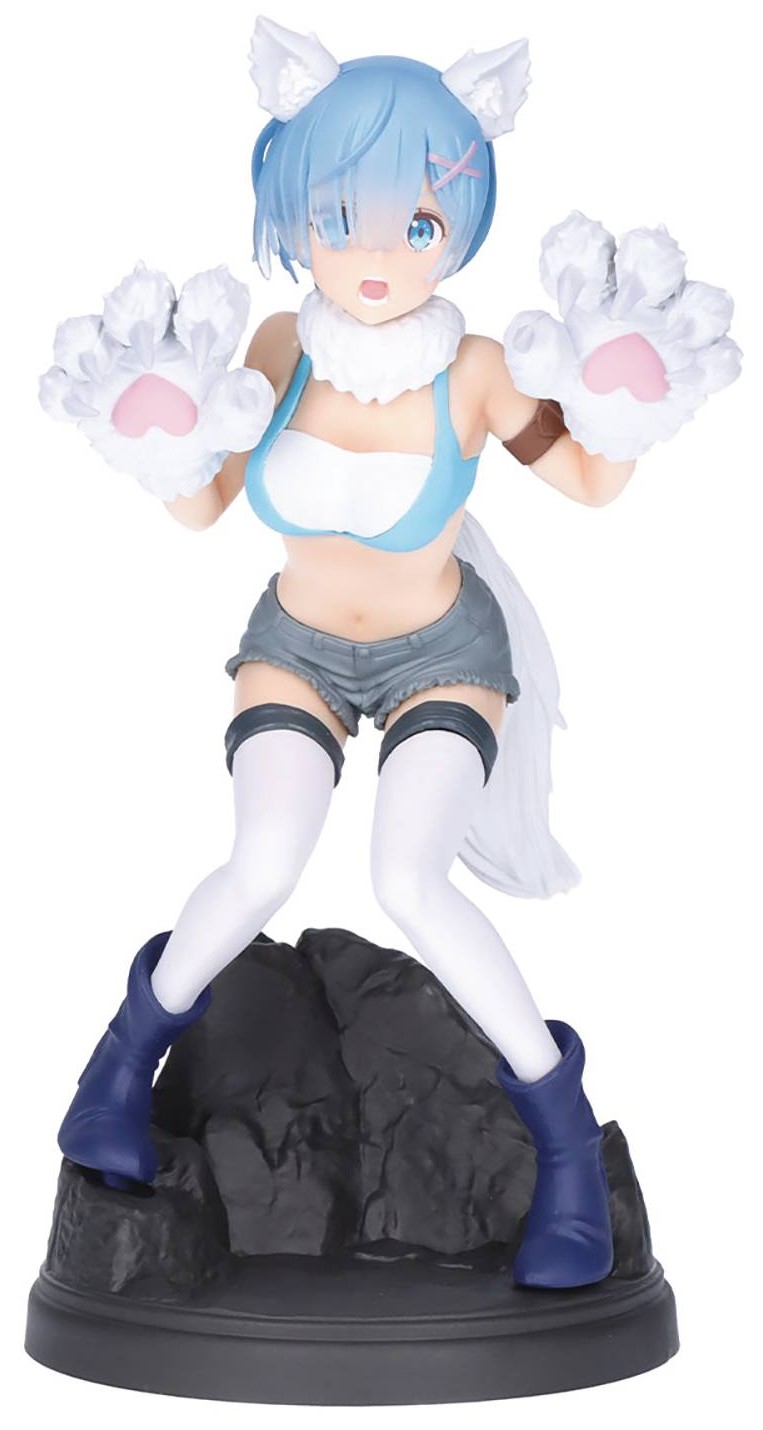 Statuetă Banpresto Animation: Re:Zero Starting Life in Another World - Rem (Monsters Motions), 22 cm